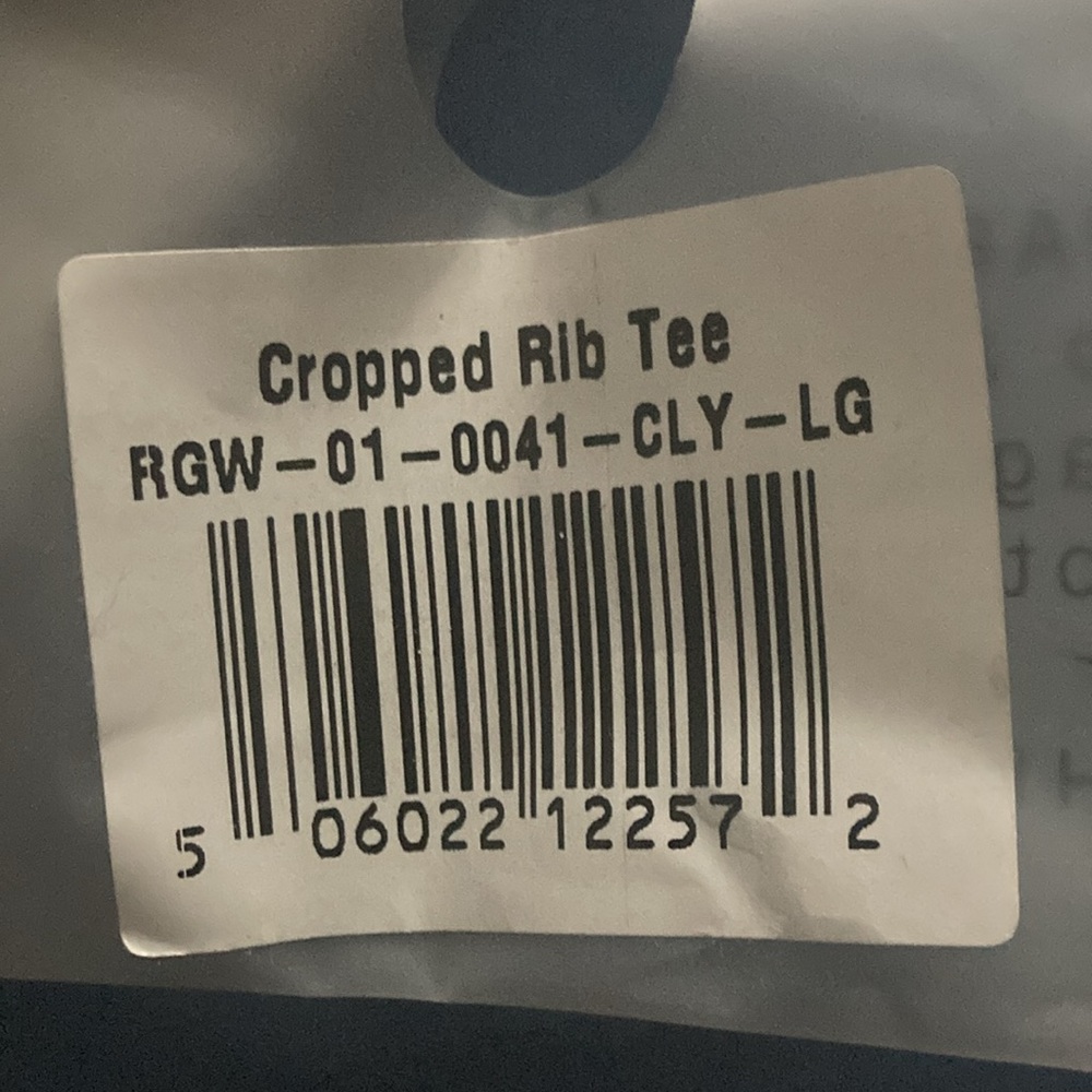 Brand new with tags. Women’s crop rib tee. Raw gear apparel. Factory bag - Picture 4 of 5